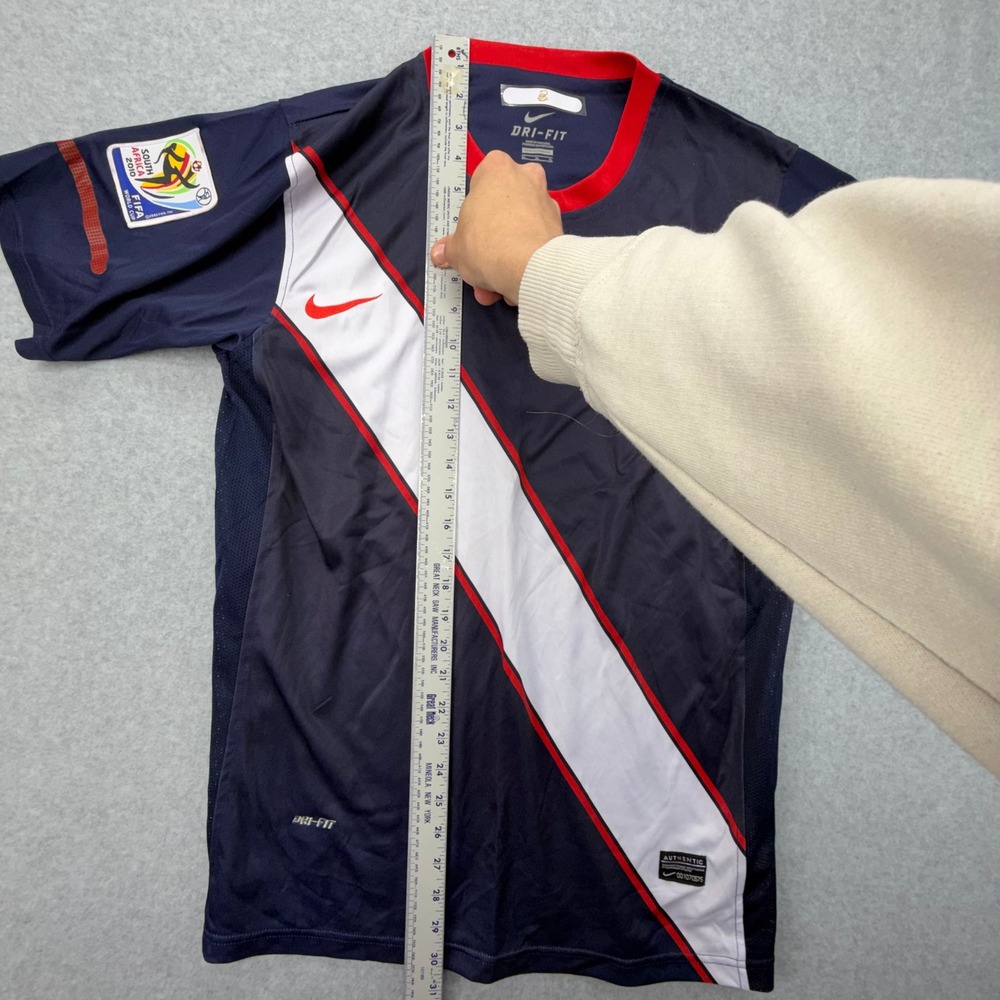 Nike USA Soccer Jersey 2010 World Cup South Africa Authentic Sash Navy Mens XL - Picture 7 of 12